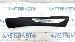 Door sill trim rear right BMW X5 F15 14-18 black under 3 rows with chrome insert, scratches