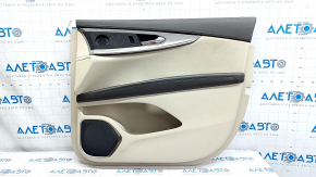 Door trim card front right Lincoln Nautilus 19-23 brown with beige