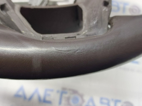 Naked steering wheel Ford Fusion mk5 13-20 leather, brown, scratches