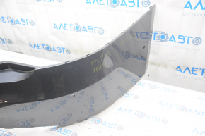 Rear bumper bare Tesla Model S 12-15 pre-rest for 6 parking sensors, graphite