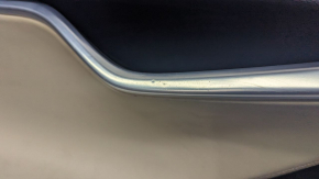 Door trim card front left Tesla Model S 12-15 pre-rest, black leather, with beige insert, with backlight, pokes on chrome