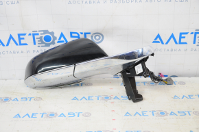 Side mirror right Tesla Model S 12-20 15+2 pins, auto-dimming, heated, black+chrome