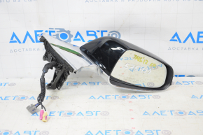 Side mirror right Tesla Model S 12-20 15+2 pins, auto-dimming, heated, black+chrome