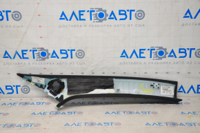 Front pillar trim left Tesla Model S 12-20 black suede, broken mount