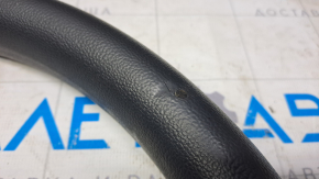Bare steering wheel VW Jetta 19 - black rubber, dented, torn fasteners