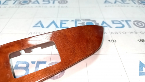 Rear right window lift control trim Lexus RX350 RX450h 10-15 in light wood, worn
