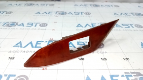 Rear right window lift control trim Lexus RX350 RX450h 10-15 in light wood, worn