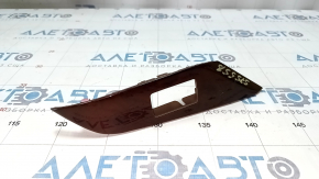 Rear left window lift control trim Lexus RX350 RX450h 10-15 brown wood, worn