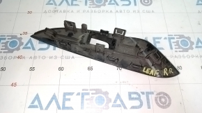 Rear right window lift control trim Nissan Leaf 11-17 black, matte