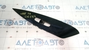 Front right window lifter control trim Nissan Leaf 11-17 black, glossy, scratches