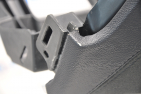 Torpedo front panel with AIRBAG Tesla Model S 12-20 leather black + suede, broken fasteners, scratches
