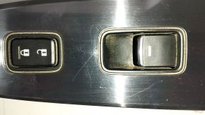 Front right window lift control Mazda 6 13-21 black with backlight, chrome, with overlay, gloss, scratches, auto