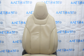 Driver's seat Tesla Model S 12-15 pre-rest, type 2, with airbag, electric, heated, beige leather, worn, for cleaning