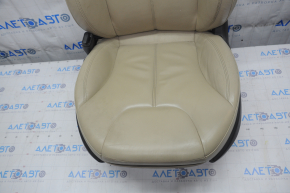 Driver's seat Tesla Model S 12-15 pre-rest, type 2, with airbag, electric, heated, beige leather, worn, for cleaning