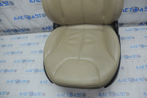 Passenger seat Tesla Model S 12-15 pre-rest, type 2, with airbag, electric, heated, beige leather, for cleaning