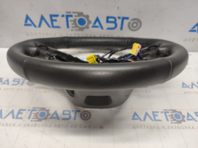 Naked steering wheel Chevrolet Volt 16 - black leather, small bumps, broken chips