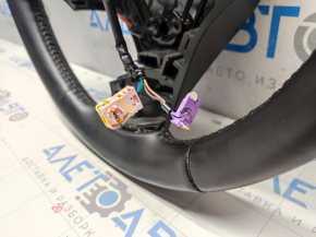 Naked steering wheel Chevrolet Volt 16 - black leather, small bumps, broken chips