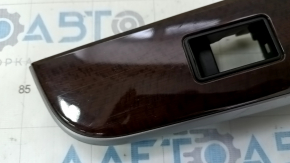 Rear right window lift control trim Toyota Camry v50 12-14 usa brown wood, scratches