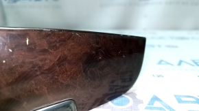 Ashtray trim window lift rear left Lexus LS460 LS600h 07-12 dark wood, worn
