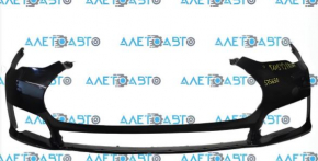 Front bumper bare Tesla Model S 12-15 pre-rest 6 sensors, black PBSB, pokes, scratched