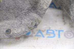 Rear right fender liner Tesla Model S 12-15 pre-restoration torn fasteners