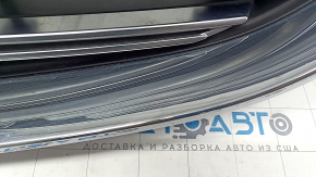 Radiator grill grill Mazda CX-9 16- without emblem, with chrome inserts, under the podium, cracks, sand