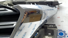 Radiator grill grill Mazda CX-9 16- without emblem, with chrome inserts, under the podium, cracks, sand