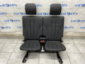 Rear row of seats 3 row BMW X5 F15 14-18 leather black Dakota, broken lining mount