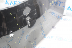 Rear bare bumper Tesla Model S 12-15 pre-rest for 6 parking sensors, black PBSB, dented, crack, broken mount, parking sensor mount fell off