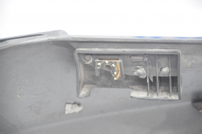 Rear bare bumper Tesla Model S 12-15 pre-rest for 6 parking sensors, black PBSB, dented, crack, broken mount, parking sensor mount fell off