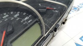 The instrument cluster of a Toyota Rav4 2013-2015 has a cracked glass.