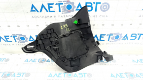 Front pillar trim left lower Mazda CX-9 16- black, scratches, broken mount