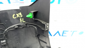 Front pillar trim left lower Mazda CX-9 16- black, scratches, broken mount