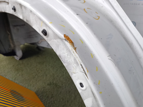 Quarter wing rear right Nissan Rogue 14-20 white, with central pillar, bumps, dent