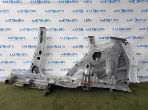 Quarter wing rear right Nissan Rogue 14-20 white, with central pillar, bumps, dent