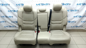 Rear row of seats 2nd row Mazda CX-9 16- leather, beige, for cleaning