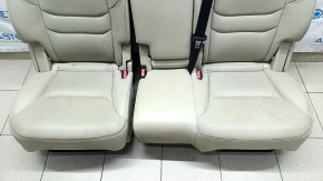 Rear row of seats 2nd row Mazda CX-9 16- leather, beige, for cleaning