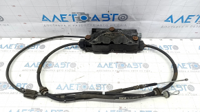 Parking brake assembly BMW X5 F15 14-18 cable mount broken, insulation torn