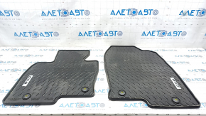 Set of floor mats for Mazda CX-9 16- rubber, black