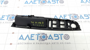 Front left window lift control trim BMW X5 E70 07-13 black, worn