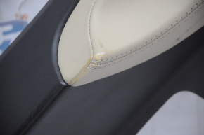 Rear pillar trim lower right Tesla Model S 12-15 pre-rest, black, with beige insert, rubbed