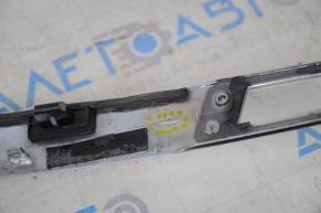 Tesla Model S 12-15 pre-restored trunk door molding type 1, chrome, broken mount, minor scratches
