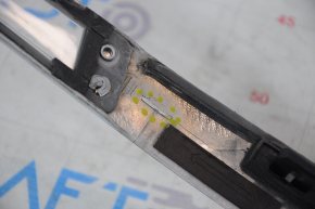 Tesla Model S 12-15 pre-restored trunk door molding type 1, chrome, broken mount, minor scratches
