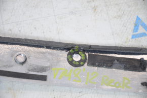 Tesla Model S 12-15 pre-restored trunk door molding type 1, chrome, broken mount, minor scratches
