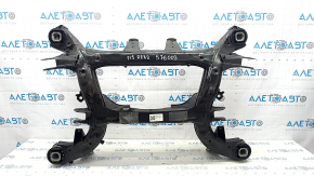 Rear subframe BMW X5 F15 14-18 rusty, silent blocks torn, stabilizer mounting bolt broken
