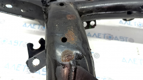 Rear subframe BMW X5 F15 14-18 rusty, silent blocks torn, stabilizer mounting bolt broken