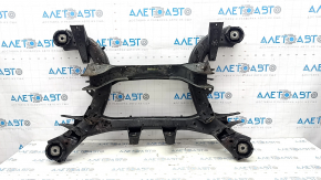 Rear subframe BMW X5 F15 14-18 rusty, silent blocks torn, stabilizer mounting bolt broken