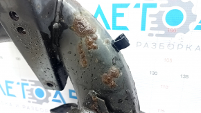 Rear subframe BMW X5 F15 14-18 rusty, silent blocks torn, stabilizer mounting bolt broken