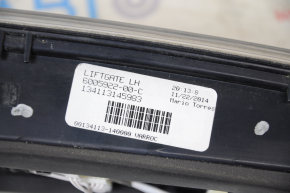 Light inside trunk door left Tesla Model S 12-20 scratches, dirt under glass