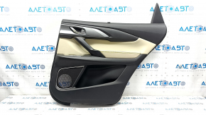 Door trim card rear right Mazda CX-9 16- leather, beige, BOSE, with curtain, scratches